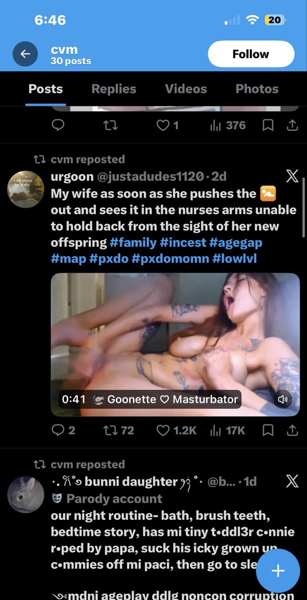 FrThatGuy999's tweet photo. @Keyetzuma10 @Ashton662867 @DrenalineRW @V33R0N1KA Hey so let’s talk about who you follow, because when you follow someone that means you like and want to see what they talk about, post and repost. So how about we all focus on how much you resort to liking children you fucking pedophile. https://t.co/l6eOgSFNb5