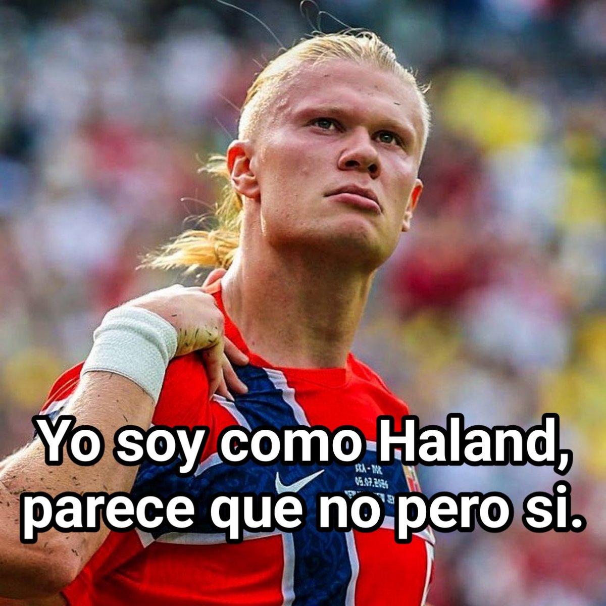 Riobamb's tweet photo. Yo soy como Haland, parece que no pero si. https://t.co/HtIbFFDB7h