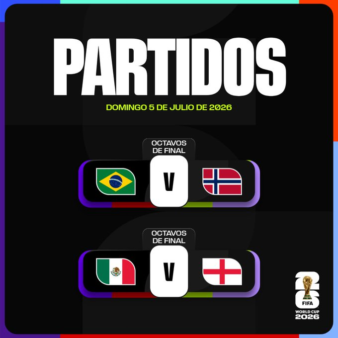 romanomad82's tweet photo. #Mundial2026 #FWC26 #FinalStage 1/8 Final. DIA 25.
22:00 #BRA vs #NOR
02:00 #MEX vs #ENG
Hoy dos duelos tremendos la histórica #BRA contra la #NOR de Haaland y la anfitriona #MEX en el Azteca contra la #ENG de Kane. Muy abiertos ambos, esperemos goles y emoción. https://t.co/00lvu1rwf6