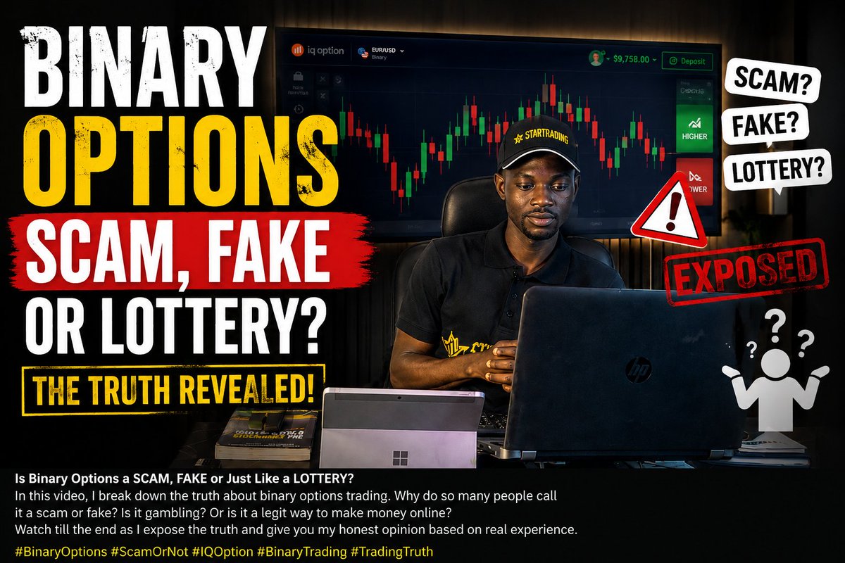 Startechtrade's tweet photo. BINARY OPTIONS SCAM,FAKE OR LOTTERY CHECK MY YOUTUBE HANDLE TO FIND OUT
@Startechtrade https://t.co/vBCTX3oLRM