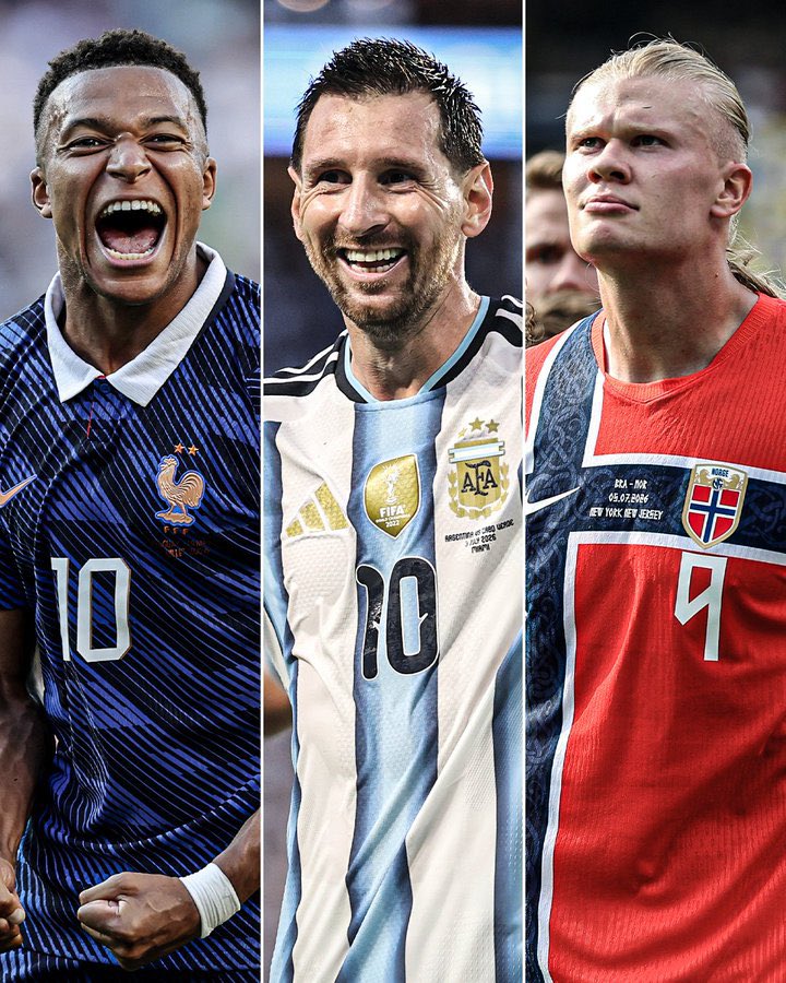 Muhammad140366's tweet photo. Mbappe: 7 goals
Messi : 7 goals
Haaland: 7 goals

this 39 year old man no wan give the young generation to shines alone 😆 https://t.co/EWqR2DpCY0