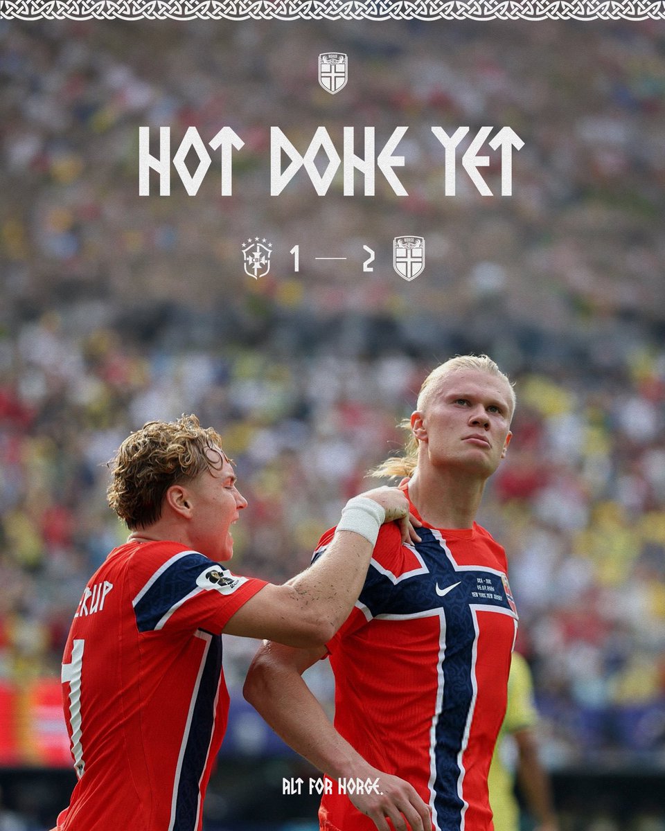 gavinxdesign's tweet photo. Not Done Yet. 

#Norway | #FIFAWorldCup | #SMSports https://t.co/f4K8fJgvxj