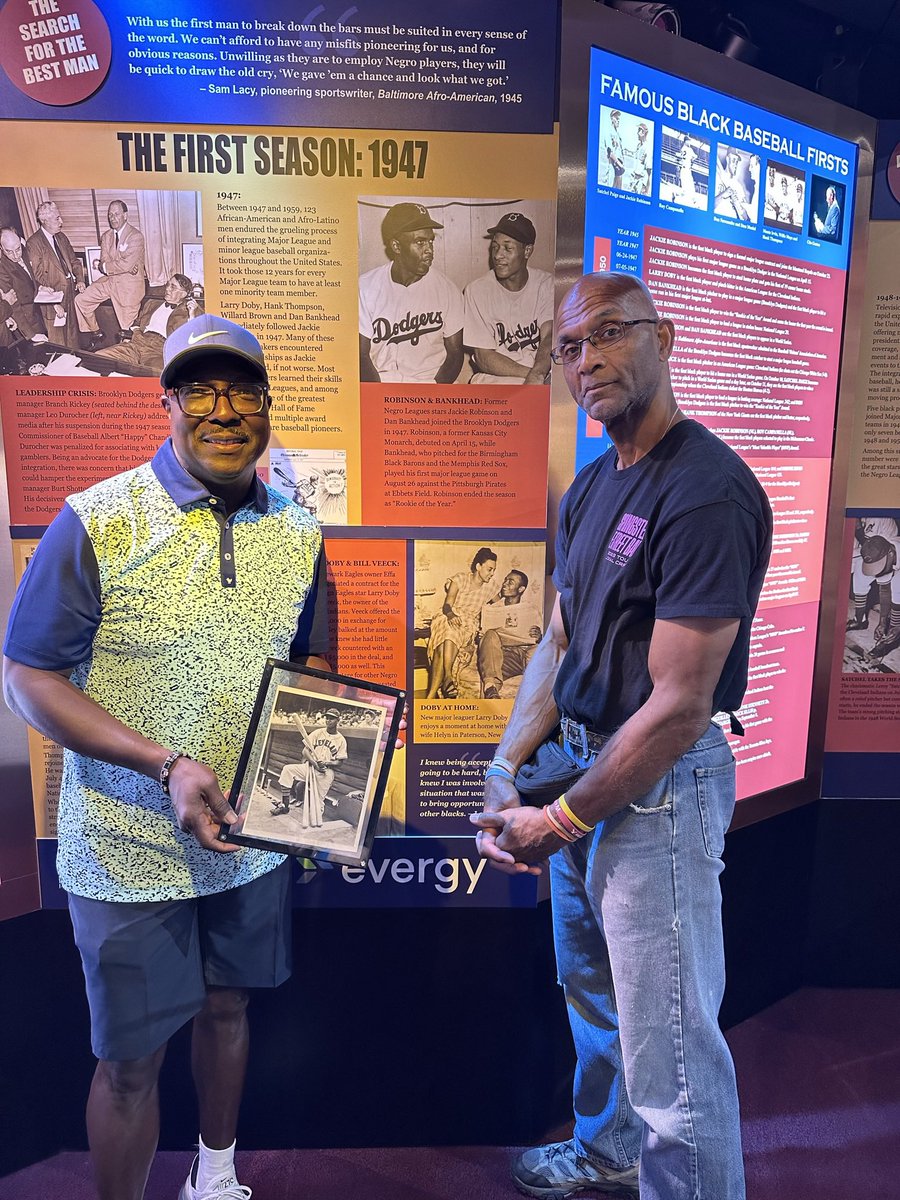nlbmprez's tweet photo. LARRY DOBY DAY: For Black America, Jackie Robinson was Neil Armstrong, the 1st man to walk on the moon! Well, Larry Doby was our Buzz Aldrin! Here’s my Black Diamonds chat with Larry Doby, Jr. about his dad, the 2nd man on the moon! @MLBNetworkRadio 

https://t.co/qnkGD0il81 https://t.co/YT9XypvJDp
