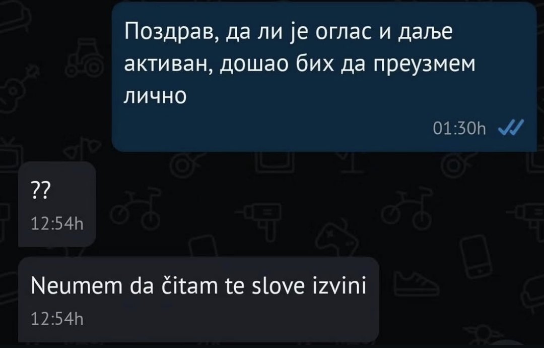 doslovnoidk's tweet photo. Kako se ja osjećam kad srbi koje pratim napišu nešto na ćirilici https://t.co/e8vUpnv6eD