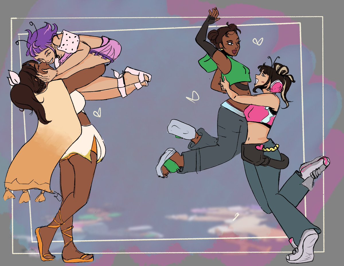 Missyooom's tweet photo. Oh my god they can’t keep their hands off each other #solmates #overwatch #juno #illari #myyuri https://t.co/iNgqzkzeUI