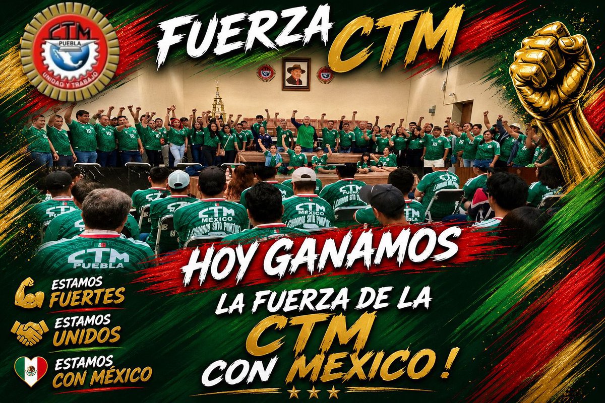 Contratiempo24_'s tweet photo. @CTM_Puebla @CTM_MX @leobardosoto FUERZA CTM CON LA SELECCIÓN MEXICANA 🇲🇽⚽️⚽️ https://t.co/lRJXlaEuxF