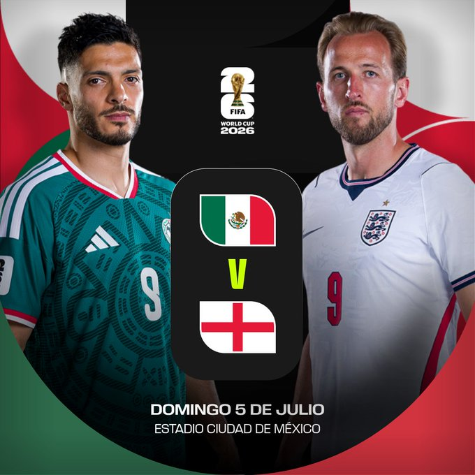 romanomad82's tweet photo. #Mundial2026 #FWC26 #FinalStage 1/8 Final. #Game92 #MEXvsENG El partido más importante de la historia de #MEX en un Mundial, invicto e imbatido y en el Azteca. #ENG contra el anfitrión y la altura, pero con Kane en plena forma. Interesantísimo duelo. https://t.co/I7nRPCJZQ5