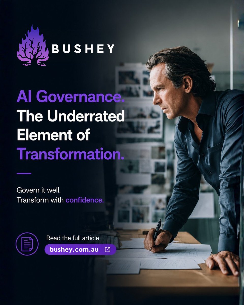 bushey_au's tweet photo. AI is moving fast, but without governance, even the best initiatives can lose direction.

The organisations getting the most value from AI are not just investing in new technology. They are putting the right guardrails, accountability and decision making frameworks in place. https://t.co/eG2GS0hBdL