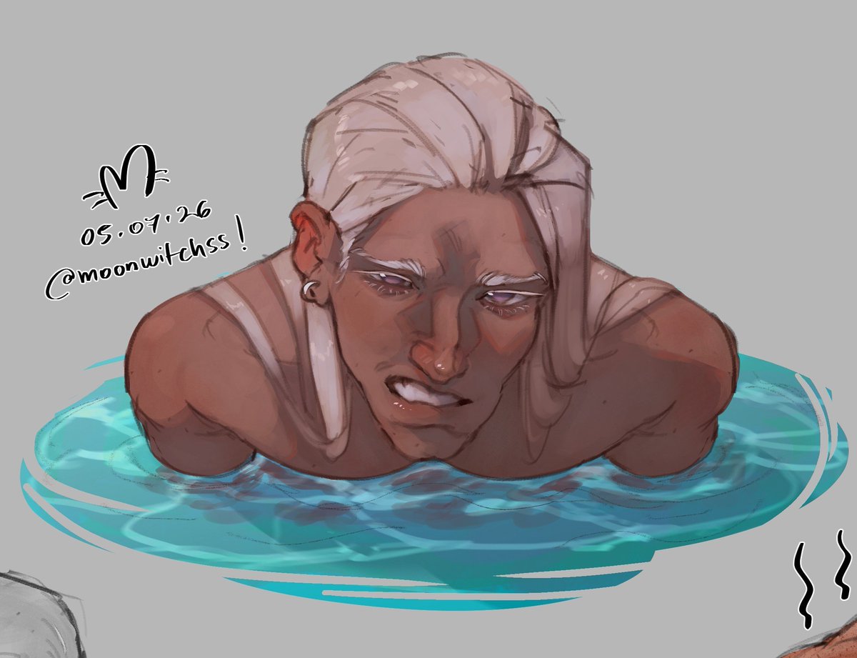 Moonwitchss's tweet photo. Here! More low-quality doodles (and Dunk—who doesn't tan, he burns) #Dunkaerion https://t.co/S0UQMHHpWV