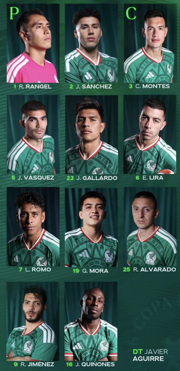 NSarmiento2016's tweet photo. Lista la oncena de México que saldrá a buscar la clasificación a los cuartos de final del Mundial 2026. https://t.co/B3M3Vy2Dr3