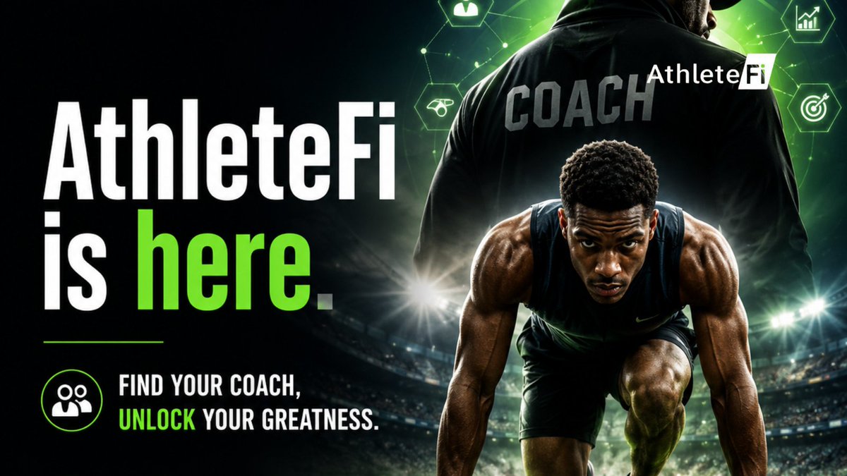 AthleteFi_AF's tweet photo. 🚀 Greatness doesn't happen alone.

The right coach can change everything, from your mindset to your performance and results.

With #AthleteFi, finding trusted coaches and connecting with the right mentors has never been easier.

💪 Find your coach. 🔥 Unlock your greatness. https://t.co/OjEr9pKtN1