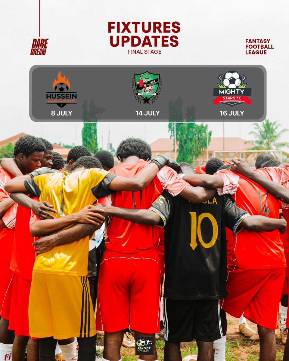 Flaming_Knights's tweet photo. The confirmed dates for our fixtures in the Fantasy Football League Final Stage

#FantasyFootballLeague #DareToDream #FKFC https://t.co/sTb16nAqlE