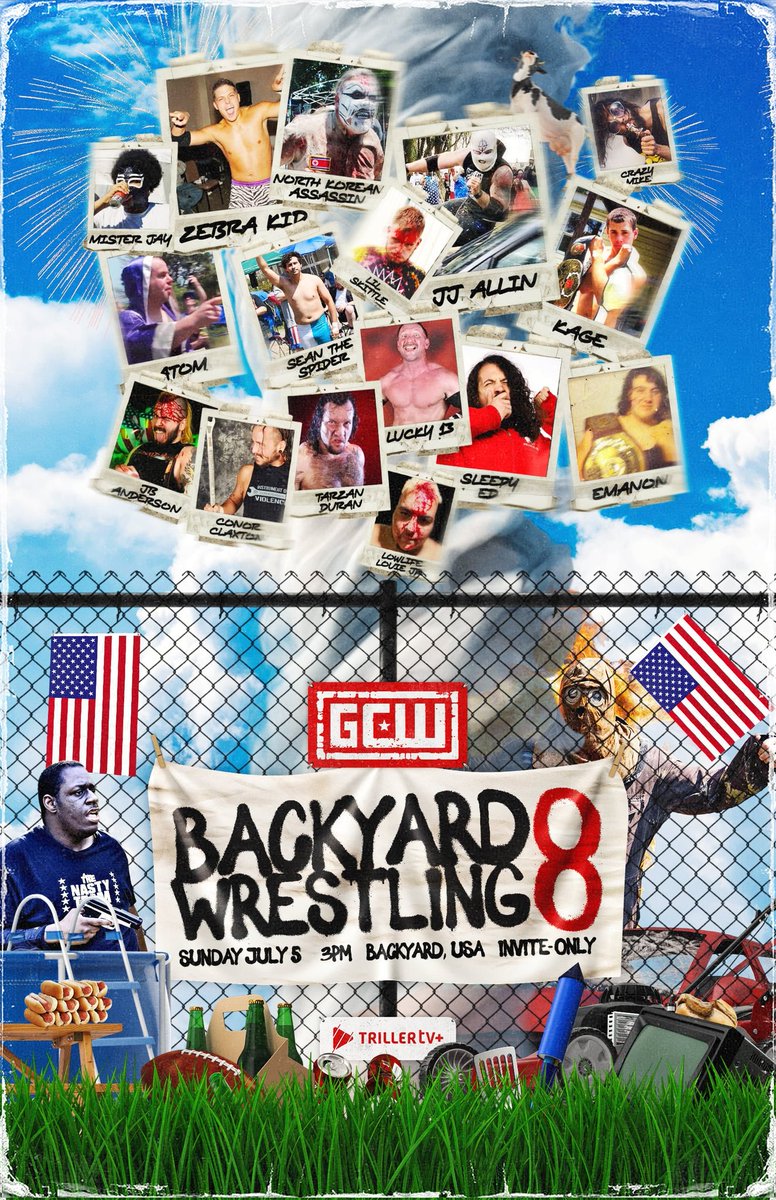 GCWrestling_'s tweet photo. Today 3pm

It all goes down again...

IN THE YARD!

join us LIVE on @Triller_TV+ for #GCWBY8 and see the stupidity for yourself https://t.co/sCdZVJdXIU