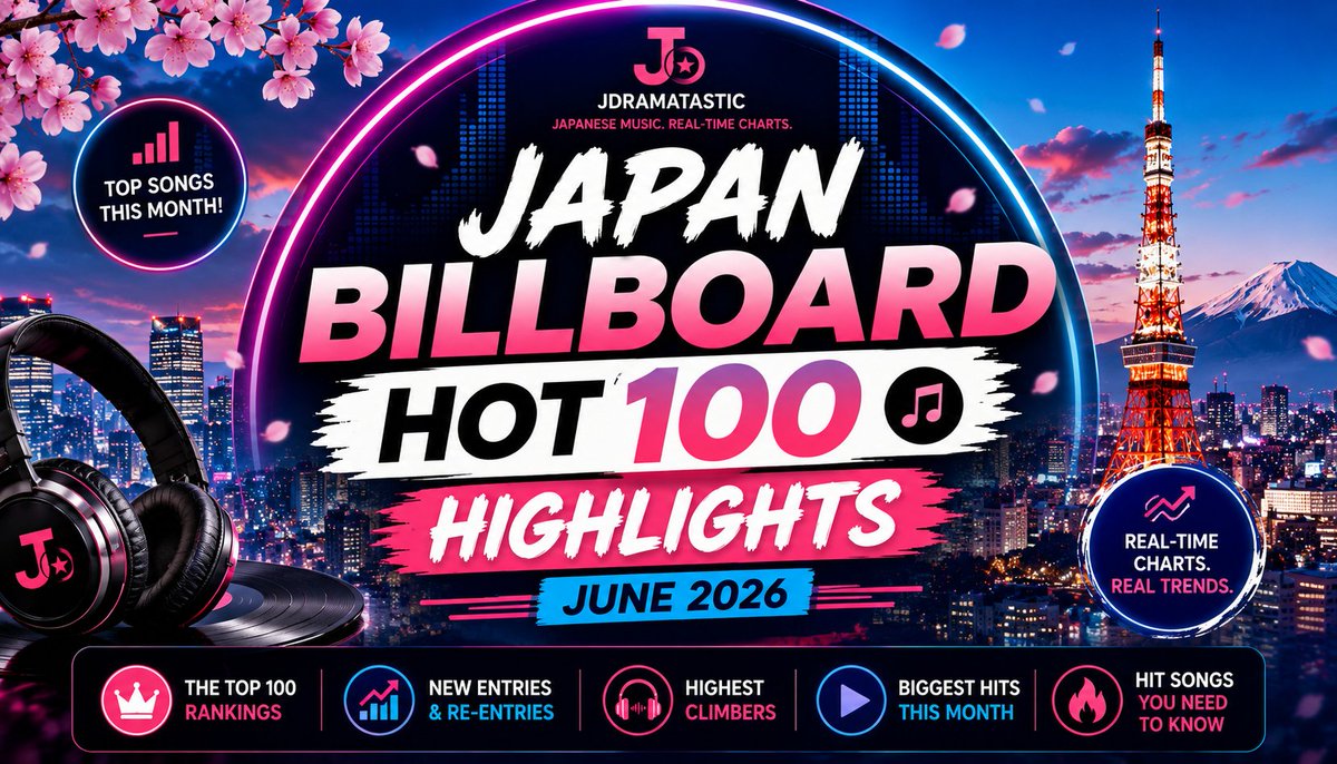 lillithanywhere's tweet photo. #BillboardJapan #Jpop #Jdramatastic June 2026 on the Billboard Japan Hot 100 was defined by fast weekly leadership changes, with CUTIE STREET, JI BLUE, Sakurazaka46, and Kenshi Yonezu each reaching #1 across the four June charts. https://t.co/cl7KSUYrby https://t.co/Dv9S7l1vOI