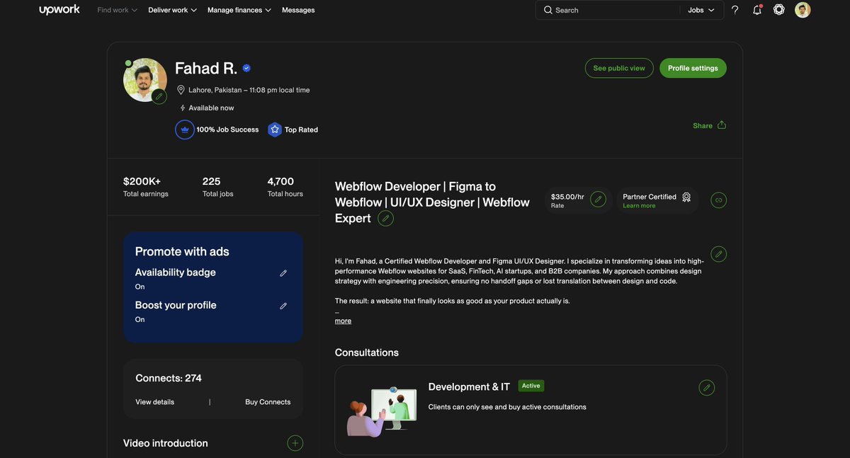 raee_fahad's tweet photo. Proud to be a UI/UX Designer, Certified Webflow Developer, and Webflow Premium Partner.

Thank you to every client who trusted me with their vision. Here's to building even more amazing digital experiences!

#Upwork #Webflow #UIUX #Freelancing #Figma #WebDesign #TopRated https://t.co/HgofQXaFWi
