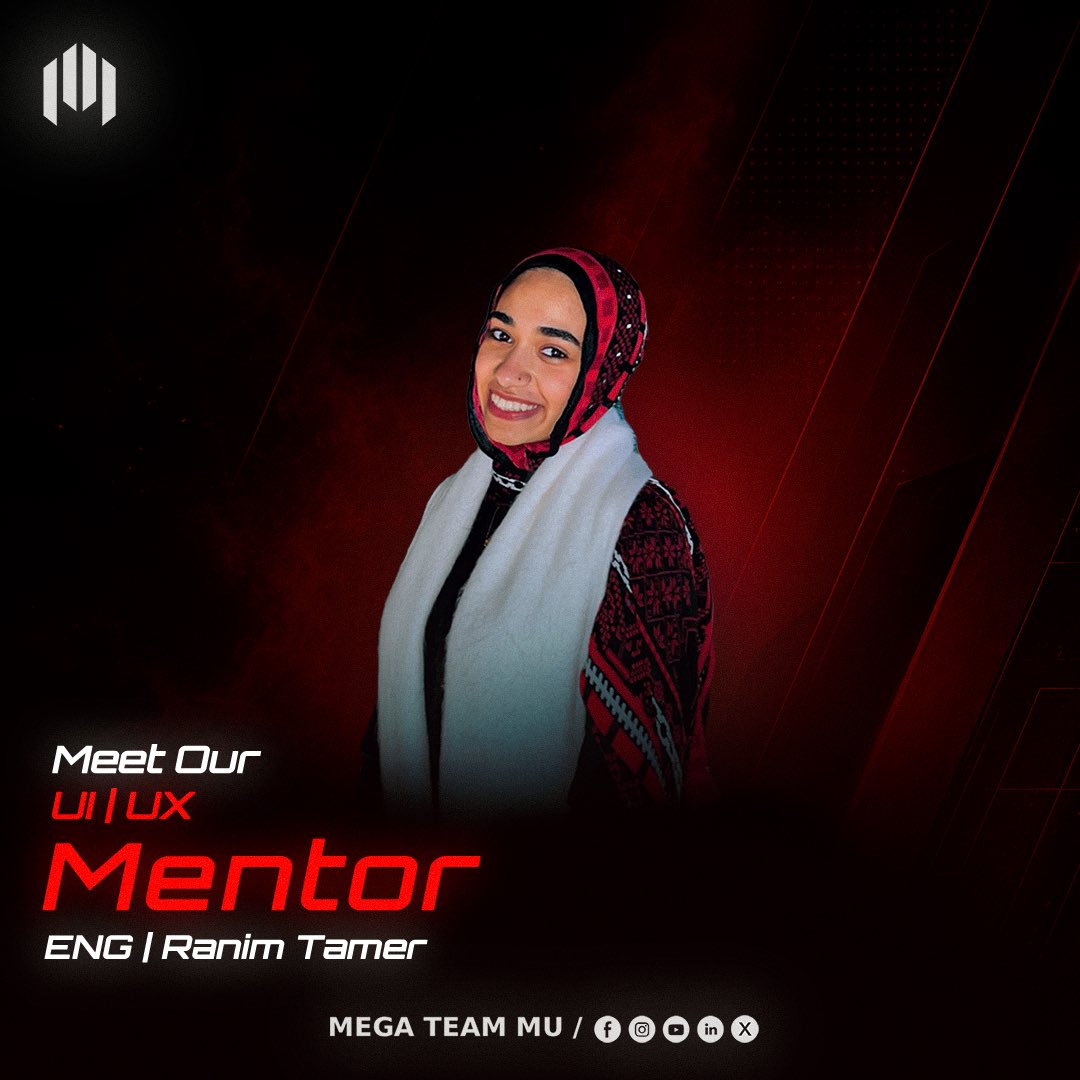 MegaTeamMU's tweet photo. Meet the UI Track Pit Crew for Red Dev
Ranim Tamer, Menna Dahab, Mariam Salem, Nada Mahmoud, Mariam Ahmed, Eman Salem
#Red_Dev
#MEGA_Team
#Shaping_Futures
#Empowering_TechMinds
#Fueled_By_Code_Driven_By_Innovation https://t.co/yDmD9v3ZHW