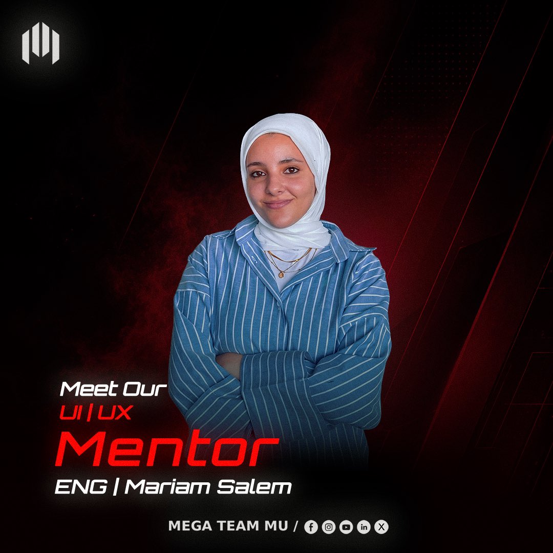 MegaTeamMU's tweet photo. Meet the UI Track Pit Crew for Red Dev
Ranim Tamer, Menna Dahab, Mariam Salem, Nada Mahmoud, Mariam Ahmed, Eman Salem
#Red_Dev
#MEGA_Team
#Shaping_Futures
#Empowering_TechMinds
#Fueled_By_Code_Driven_By_Innovation https://t.co/yDmD9v3ZHW
