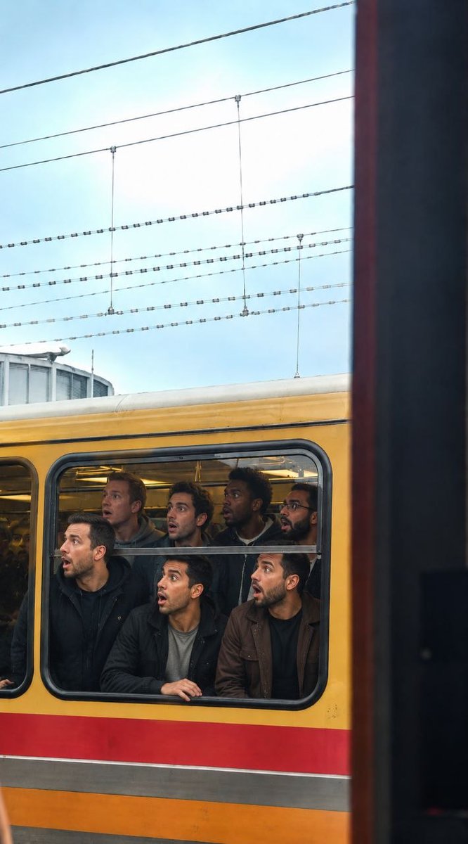 NextDoorHairy's tweet photo. You think the people on the train liked the show? https://t.co/8bPPjyxsQu