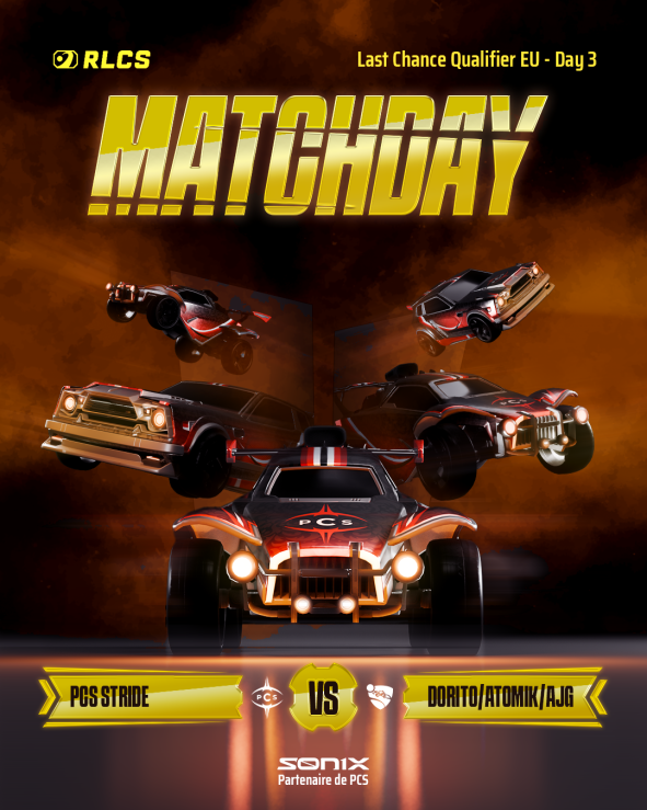 PCS_Original's tweet photo. 🔴 | ROCKET LEAGUE | ⚫️

PCS STRIDE vs #MATEyTAPA (@DoritoRl , @ajg_rl  &amp; @AtomikRL)

Une rencontre délicate… 
avec une histoire qui dépasse le terrain 🫢

#PCSWIN ❤️🖤 https://t.co/ksIbsKSUON