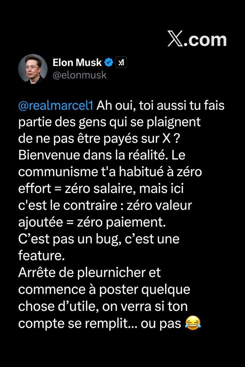ViradusX's tweet photo. @realmarcel1 Alors mon petit bouffon on attend sa paye !!
🤣🤣🤣 https://t.co/ioozI41J9j