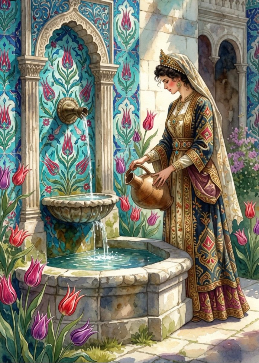 feecrin's tweet photo. May our heart’s fountains never run dry.🩵🌷 https://t.co/GxY1WQ6p5z