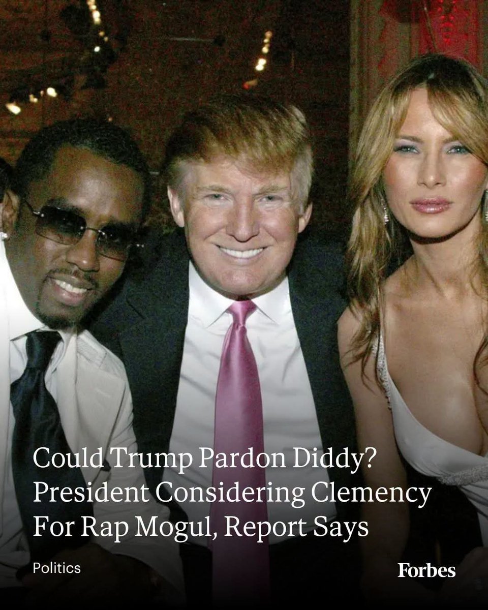 ELITEUPDATuo's tweet photo. President Donald Trump has been “privately discussing” whether to pardon Sean “Diddy” Combs amid the rap mogul’s prison sentence for transportation to engage in prostitution as the president mulls a broader slew of pardons potentially as many as 250—amid the holiday weekend.
#forypu #foryou