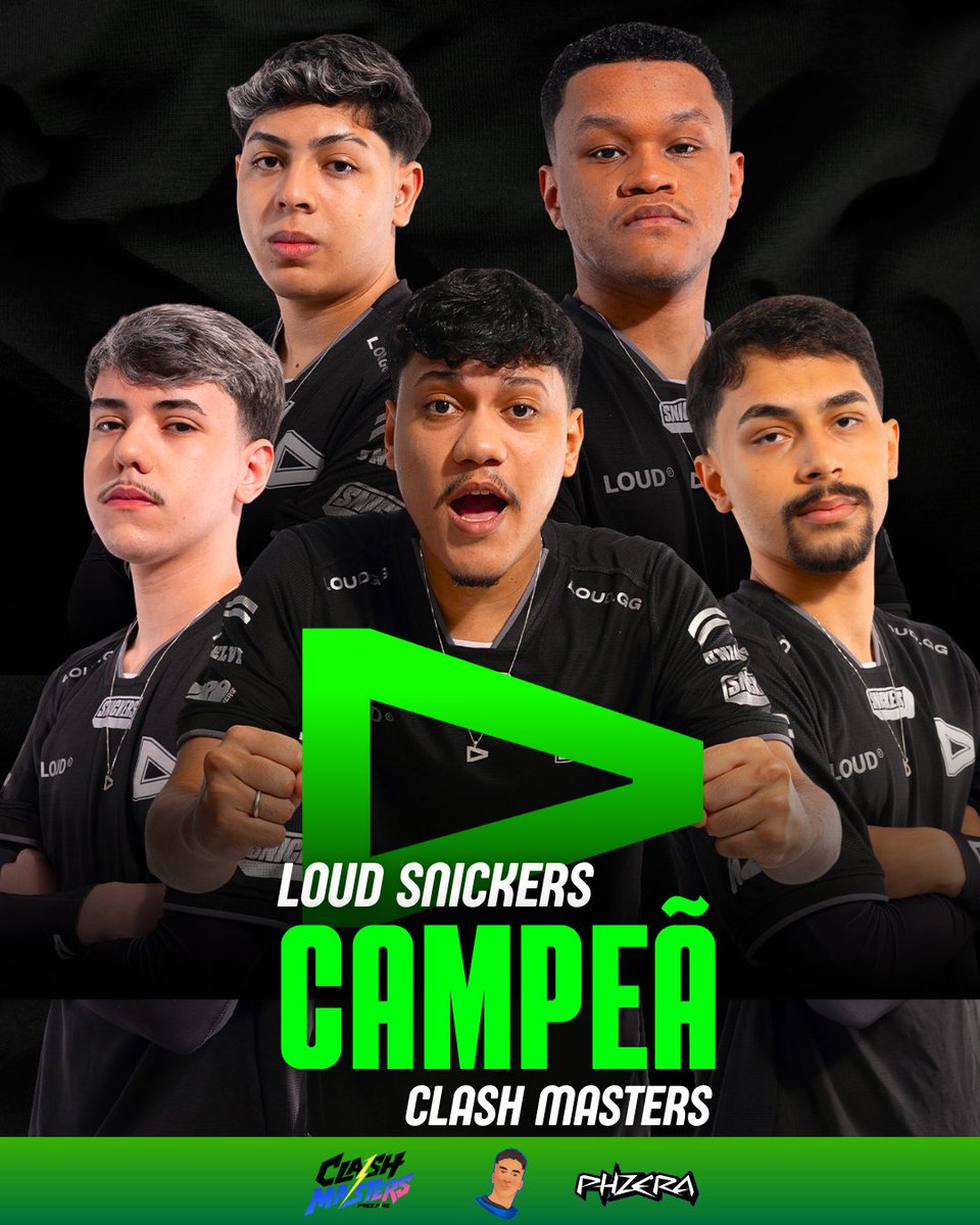 PHZERAW's tweet photo. A LOUD SNICKERS MANTÉM A INVENCIBILIDADE E CONQUISTA O TÍTULO DO CLASH MASTERS! 🏆 https://t.co/Vhk1oMmth8