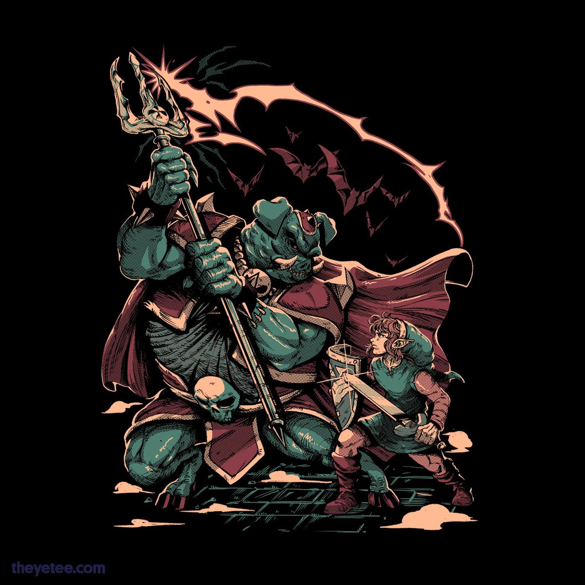 Zelda - Courage Against Strength t-shirt is $20 at The Yetee (SGDQ
