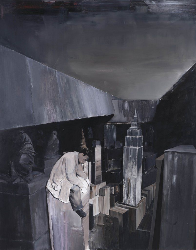 sevendaysvt's tweet photo. "A Farewell to the Western World" at the Hall Art Foundation in Reading reflects a dark national moment, presenting works by American artists post-9/11 and German ones grappling with a history of fascism. https://t.co/utavI8cWjZ https://t.co/PDkVz0sMZ3