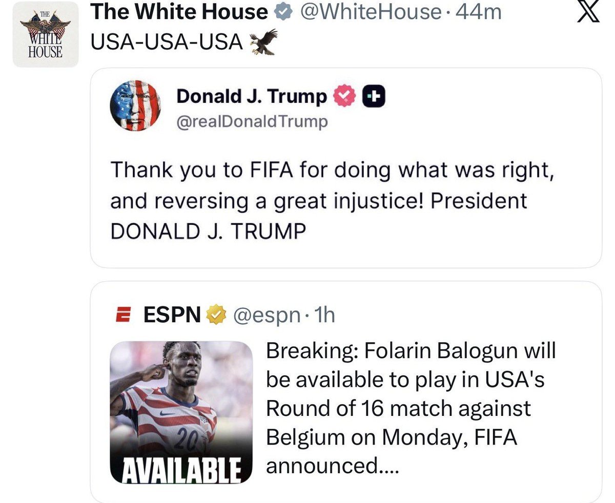 matchpointtruth's tweet photo. @PopBase Balogun must be sitting in the dressing room feeling completely surreal right now.

Imagine trying to focus on a match while the literal president is turning your red card into a national monument. https://t.co/6gR34XVY9R