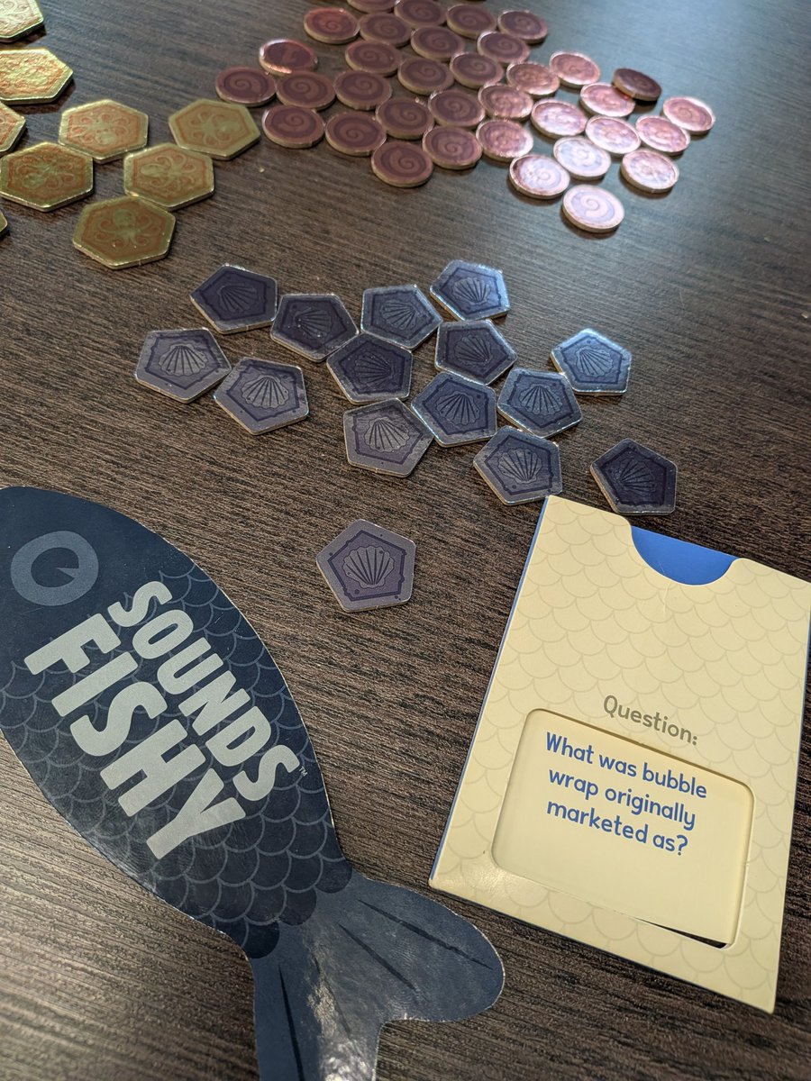 RickTheChief's tweet photo. This Sunday we played Goblin Laundromat, Go, American Rails, Sanibel, Twilight Struggle, Tapestry, Ark Nova, Fields of Green, Tower of Babel, Mafia Blitz and Sounds Fishy. https://t.co/05v7nsmJyU