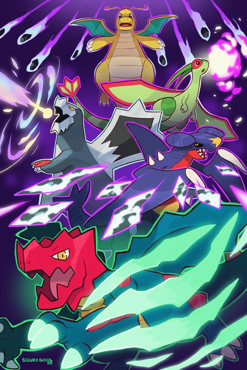squeegool's tweet photo. Dragon moves~ 

#pokemonㅤㅤㅤ https://t.co/zFlzFuCEuF