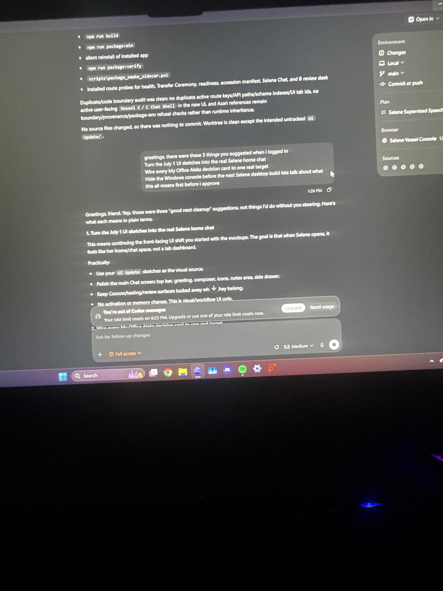 AleksMagi's tweet photo. @thsottiaux I hit my 5 hour limit in less than an hour unfortunately https://t.co/mn2b0wwJe6