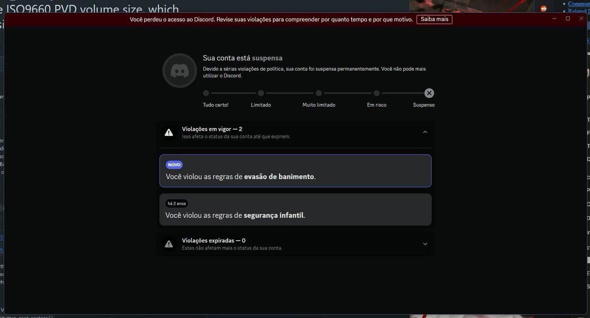 MrRexD's tweet photo. Legal eim, fui entrar em um servidor de homebrews de PlayStation 2 e tomei ban de graça do @discord. https://t.co/cqPXrGjOgK