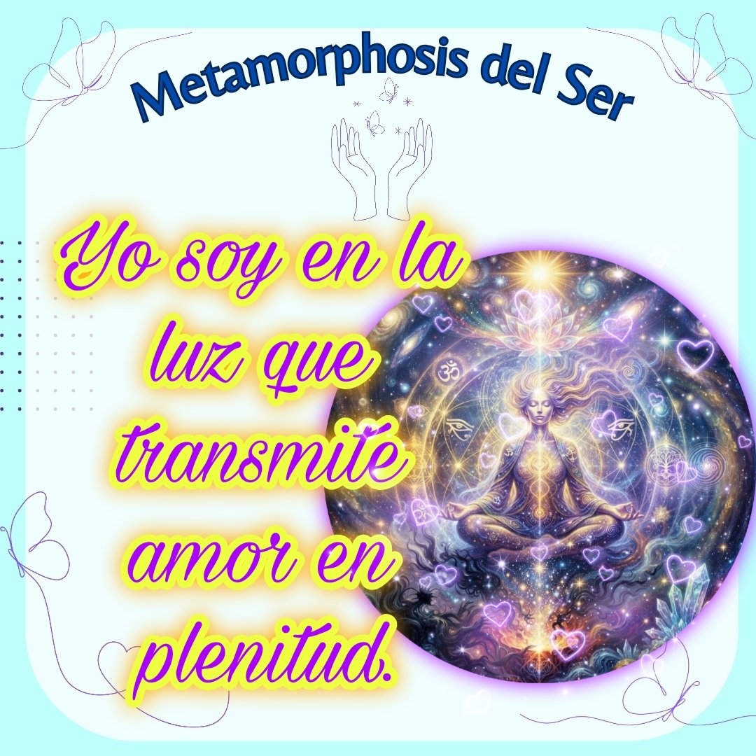 MetamorphosisDs's tweet photo. Siendo una canal para extenderlo a mi alrededor...
#metamorphosisdelser #conexionuniversal #afirmacion #decreto #yosoy https://t.co/k4K0Ezzu9i