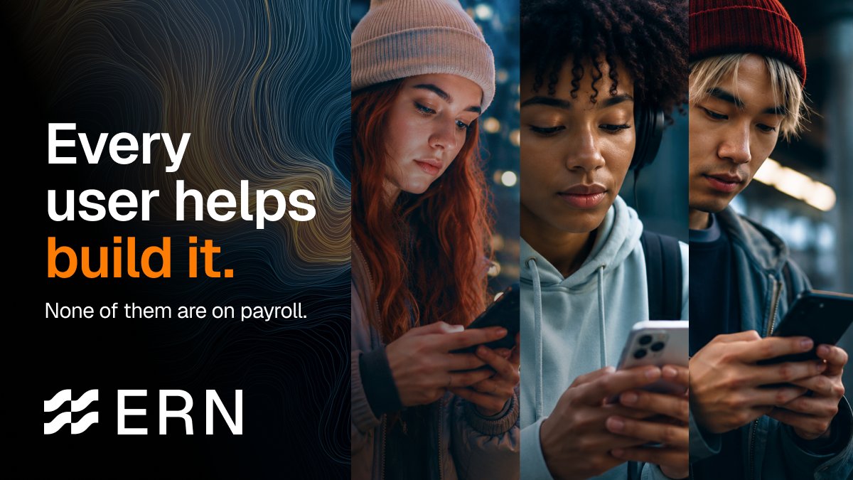ERNData's tweet photo. Your phone data has real value. It improves apps and powers AI. Most users never share in it.

ERN turns your device into a consent-first data node so you can participate.

How should YOU be included?