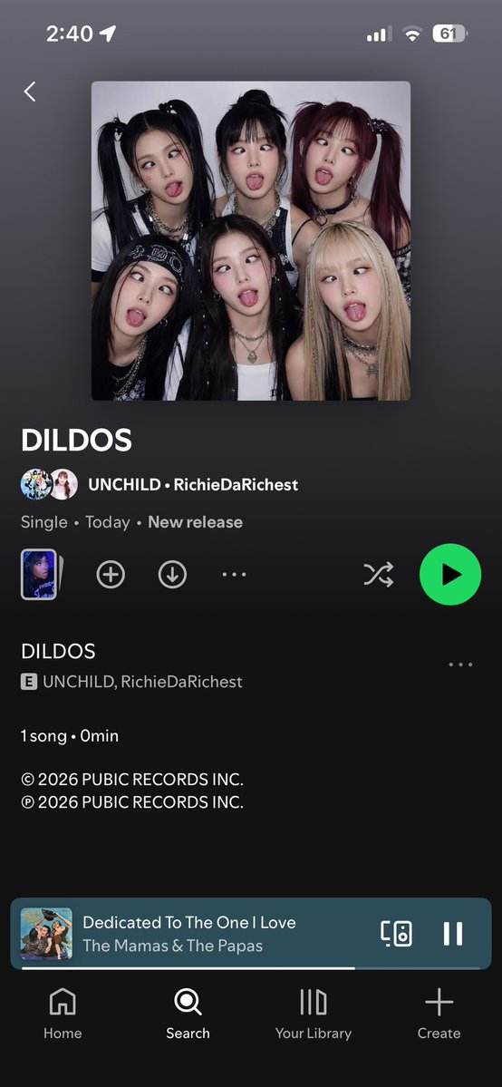 ithinkillspit2's tweet photo. UNCHILD got hacked on Spotify 🫩🫩 https://t.co/QH853yAQzO