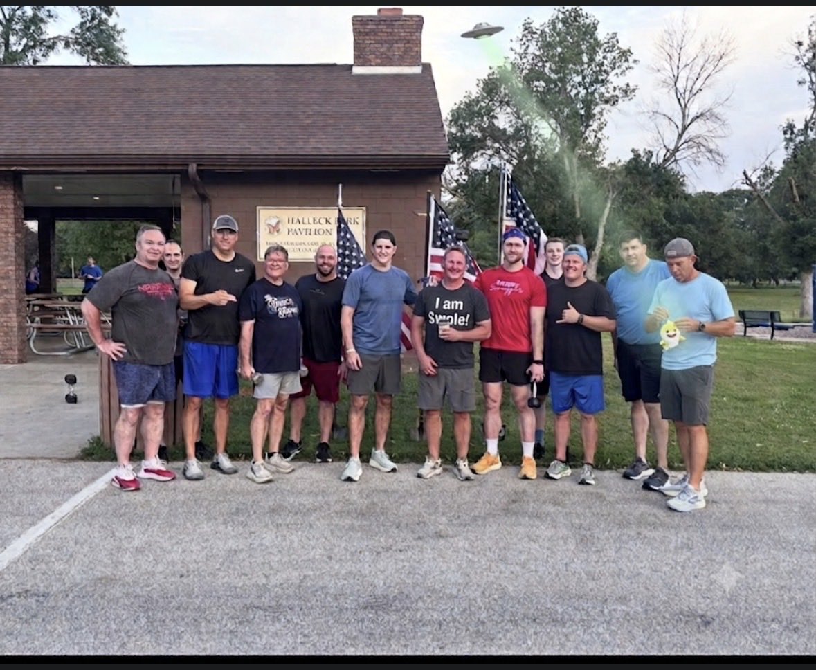 F3TheSteelMill's tweet photo. @petertk007 @F3Omaha Big thanks to Baby Shark for the beatdown. Also congratulations to BowFlex on earning the Swole. Always deserved. https://t.co/6jEYDGmyc7