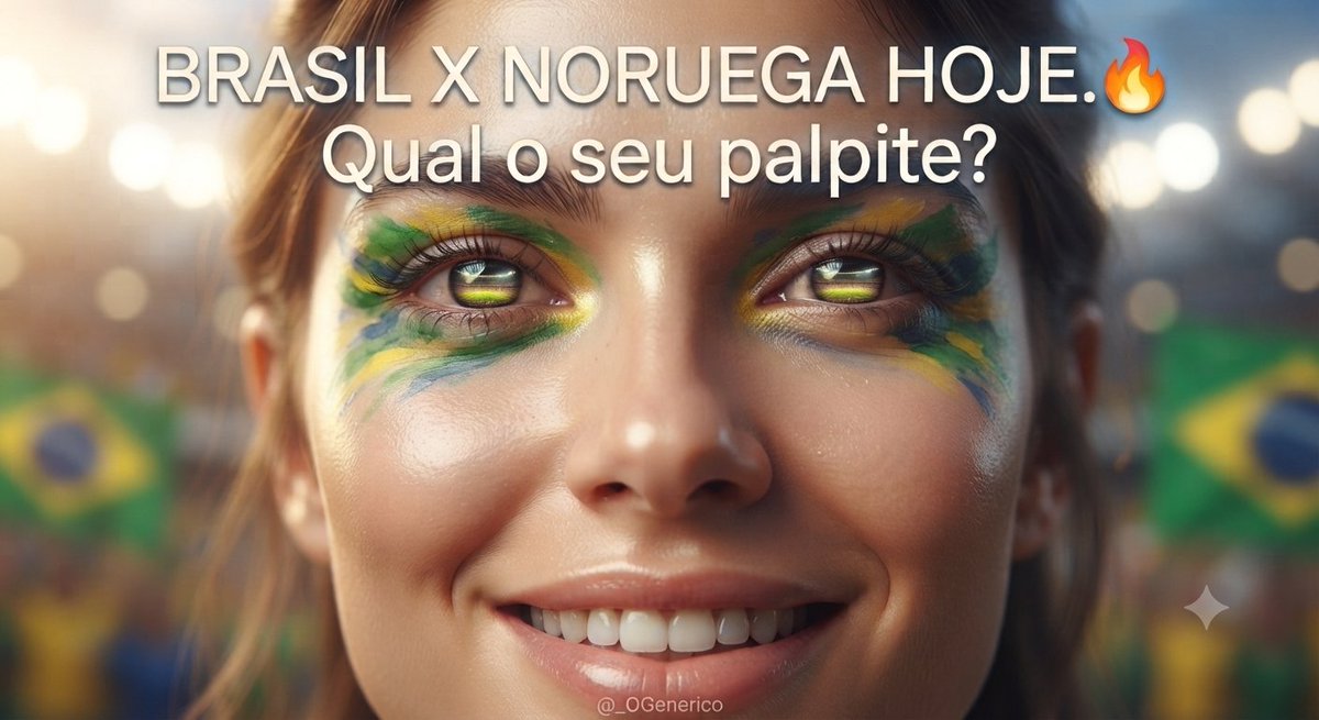 _PoeticVision's tweet photo. Dia de clássico que mexe com a memória! 🇧🇷🇳🇴 O coração é brasileiro, mas a expectativa é de um jogaço! E aí, qual é o seu palpite pro placar final hoje? Quero saber quem tá na torcida comigo! 🔥👇
#BrasilxNoruega #DiaDeJogo #SeleçãoBrasileira #Futebol #Palpite"
#BRAxNOR 🇧🇷 https://t.co/MCw91MxvbU