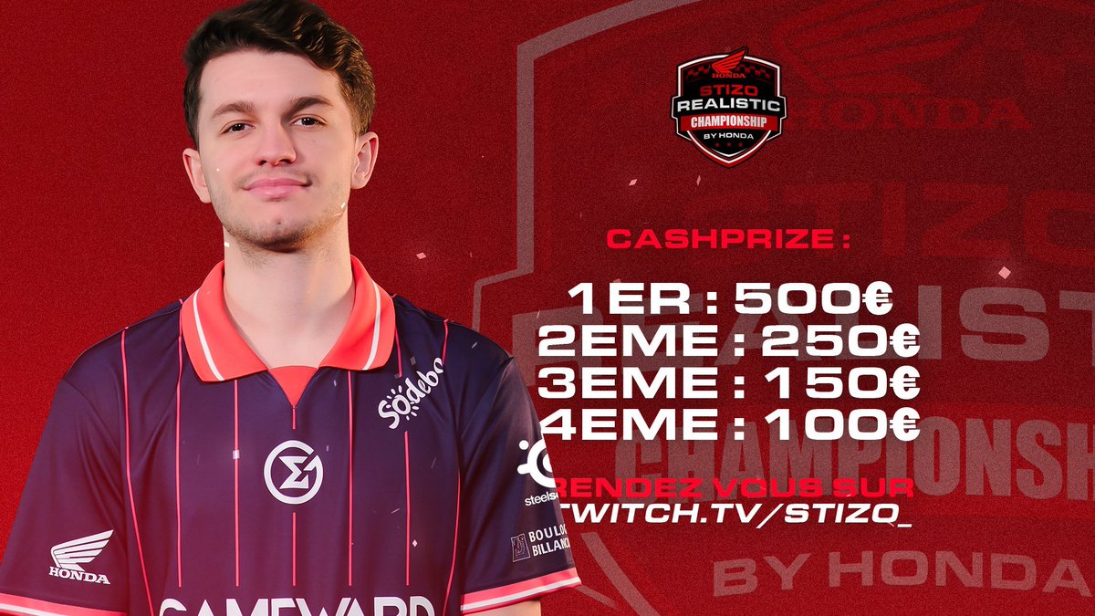 Stizo_officiel's tweet photo. Fin de la stizo cup realistic by @HondaMotoFr 🏆

1st - @MomsyFN @sobyyfn (500€ + qual finale IRL)
2nd - @SkyJumpftn @izziFNBR (250€)
3rd - @neyzznfnr @AsianFNBR (150€)
4th - @Niveyftn @Skyzefn7 (100€)

Merci à tous et merci au @Revenja_ pour le co cast 🙌
Rdv pour l'open 2 très bientôt 💜