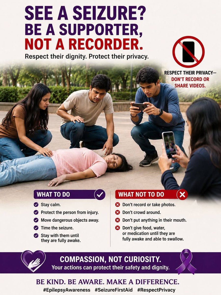 ChronicBoned's tweet photo. The third don't is especially good.  If you  put something in my mouth while I'm fitting and break my teeth I WILL  knock yours out when I come round.  What are you doing recording people  at their most vulnerable?  don't be a cunt. #epilepsy #epilepsyawareness #firstaid https://t.co/oJgKZ40kT4