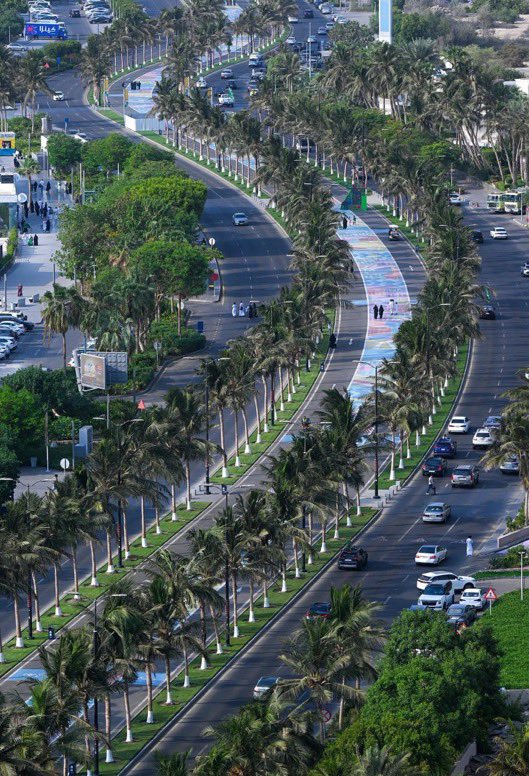 Seham14163's tweet photo. هكذا أصبحت #جدة خضراء بعد التشجير .. منظر يسر الناظرين 🌳🤩! https://t.co/Vq8vfnvLyf