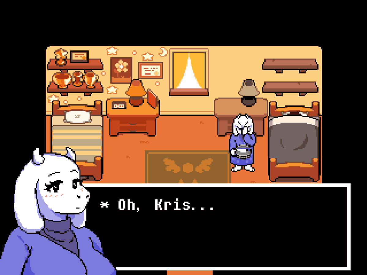 biligbilig's tweet photo. this is how deltarune was meant to be played https://t.co/sROmw3OHSJ