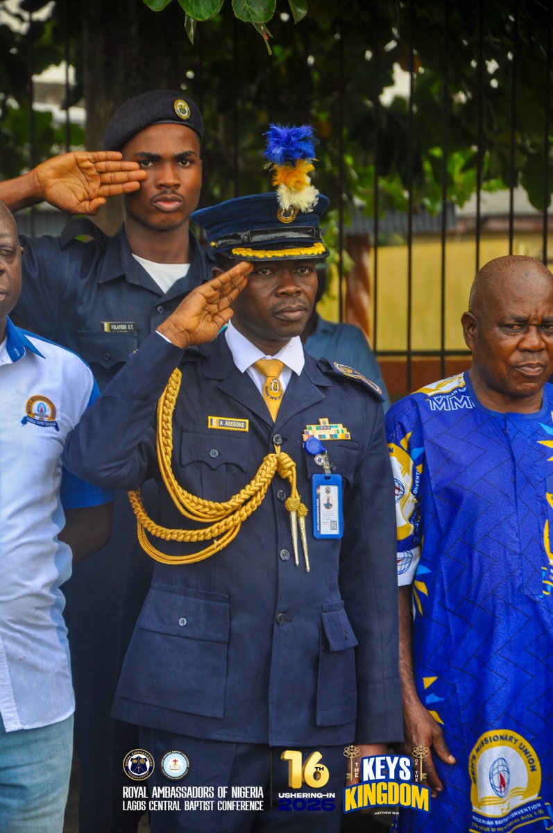 RALagosCentral's tweet photo. Sights & sounds from the parade competition of the 16th Ushering-In of the Royal Ambassadors Lagos Central Baptist Conference.
#RoyalAmbassadors
#LagosCentral
#TheKeysoftheKingdom
#RAWeek2026 https://t.co/t0A5rQAOOz