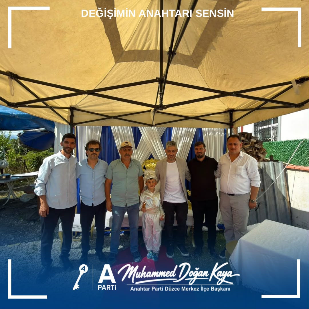 apartiduzceilce's tweet photo. Teşkilat mensubumuz Lütfü Bertan'ın kıymetli evladının sünnet merasimine katılarak bu mutlu günün sevincini birlikte paylaştık. Rabbim evladımıza sağlıklı, hayırlı ve güzel bir ömür nasip eylesin. Hayırlı olsun. https://t.co/d0ENaG5r3L