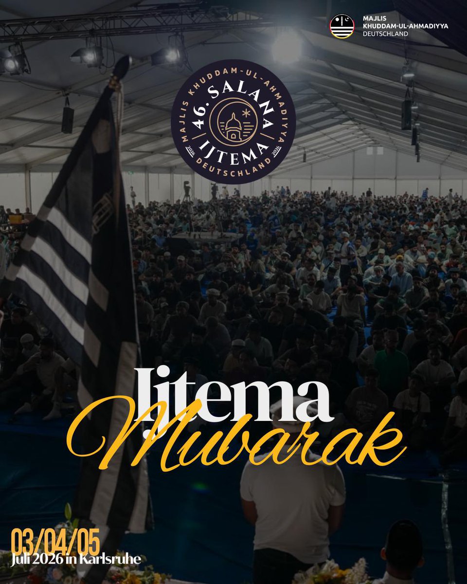 KhuddamDE's tweet photo. 🎉 #Ijtema26 Mubarak an alle Brüder!

🕌 Das Ijtema endet, doch die Botschaft bleibt: Lasst uns unser Gebet zur Säule unseres Glaubens machen. https://t.co/nO6MKsbHRK