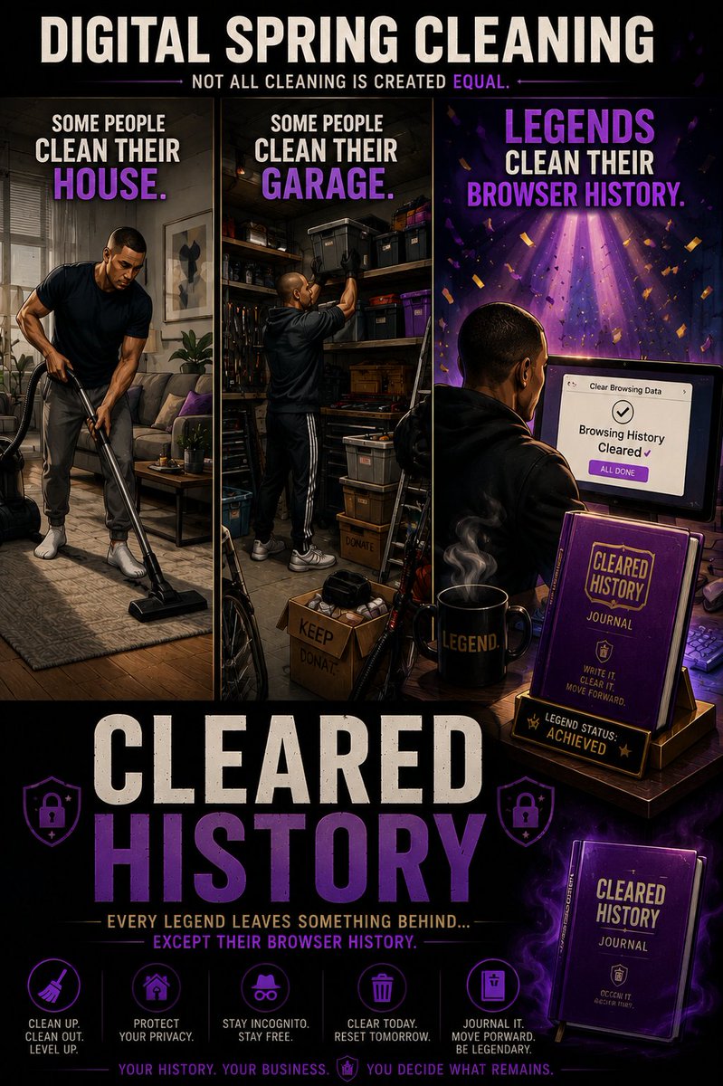 soa27a's tweet photo. Spring cleaning comes in many forms.
Choose wisely.
#ClearedHistory #SpringCleaning #InternetHumor #PrivateBrowsing #BrowserHistory https://t.co/5nRmiKg42T