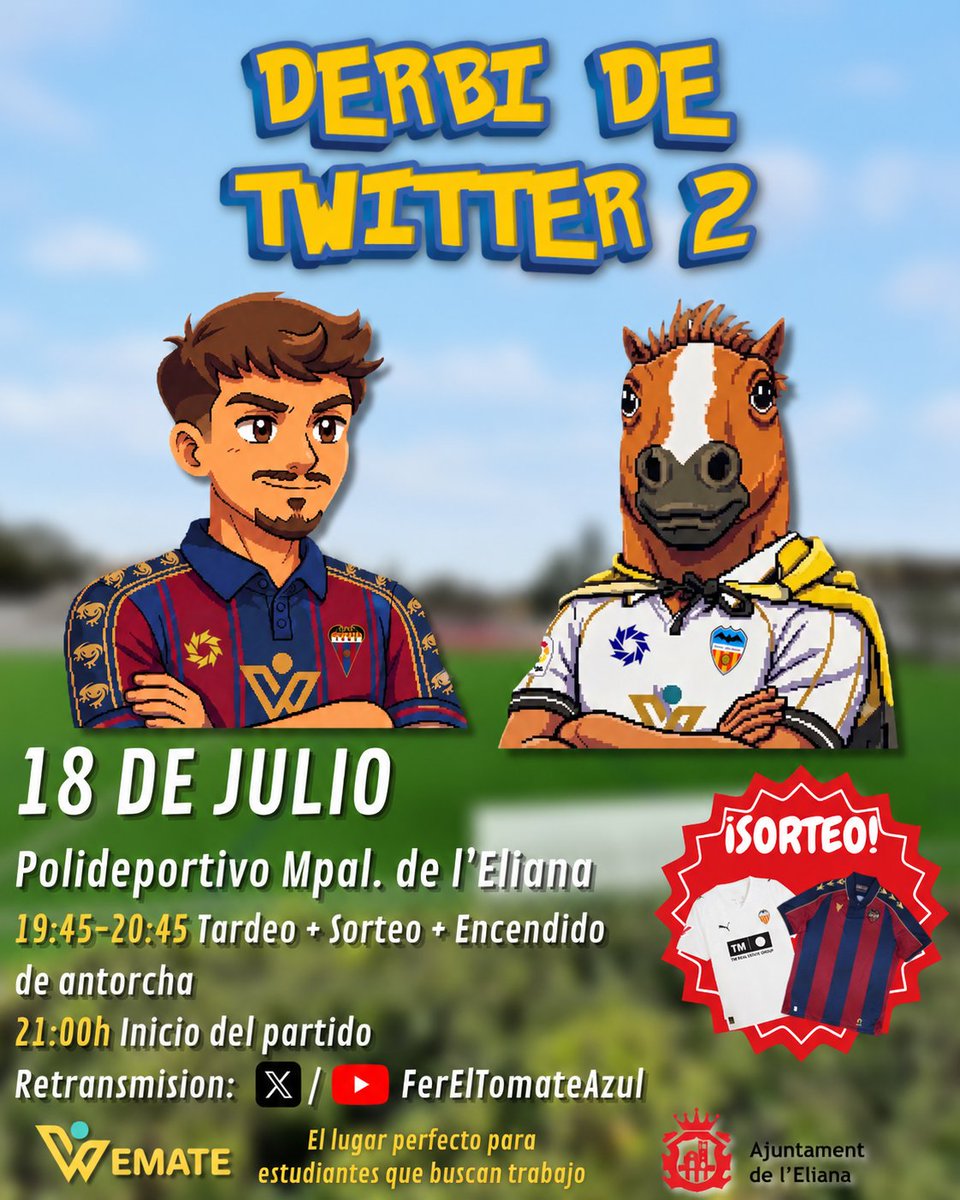FerElTomatxAzul's tweet photo. Señores y señores.. LA VUELTA DEL DERBI DE TWITTER TIENE LUGAR Y FECHA

Apunten, sábado 18 de Julio 21:00 ✍🏻:

- 12 desempleados por equipo

- Tardeo + Sorteo de 2 camisetas OFICIALES de cada club + encendido de antorcha histórico

- RETRANSMISIÓN en X y YouTube

HAGÁMOSLO 🦇⚪⚫ https://t.co/gRO5fwR0Z3
