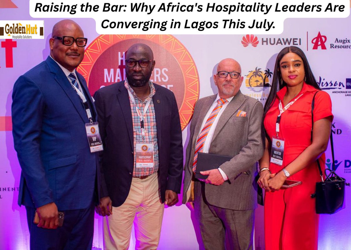 GoldenhutHS's tweet photo. The African hospitality landscape is evolving fast! 
Join Goldenhut Hospitality Solutions at HMCA 2026 to master advanced sales strategies, hospitality tech, and operational standards alongside 900+ hoteliers from 13+ nations.
July 11–12, 2026  Lagos Continental Hotel, VI
#HMCA https://t.co/Oq4ud3d8As