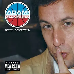 Vision4theBlind's tweet photo. Adam Sandler who allegedly officiated  the wedding of Taylor Swift and Travis Kelce back in 2004 with an album called Shhh....Don't Tell https://t.co/ms01kknuXF